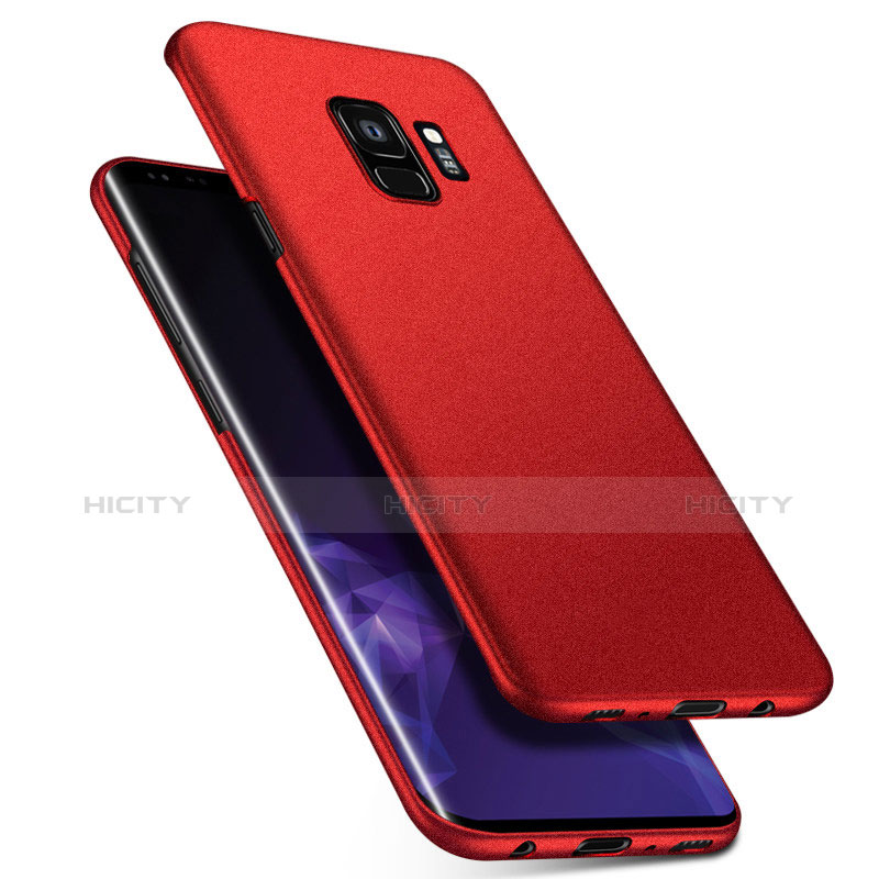 Handyhülle Hülle Kunststoff Schutzhülle Tasche Matt M08 für Samsung Galaxy S9 Rot