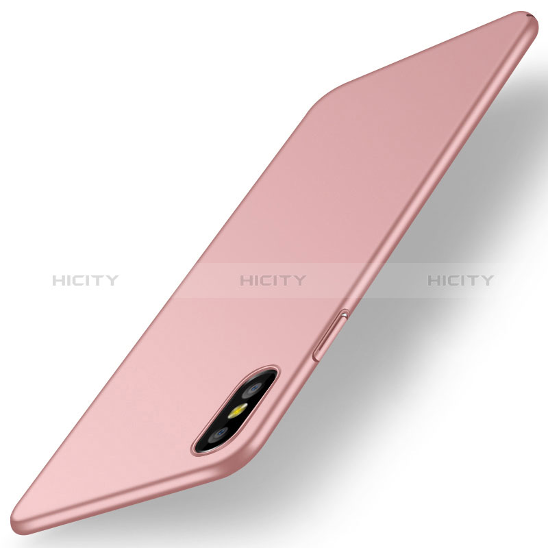 Handyhülle Hülle Kunststoff Schutzhülle Tasche Matt M15 für Apple iPhone X Rosegold