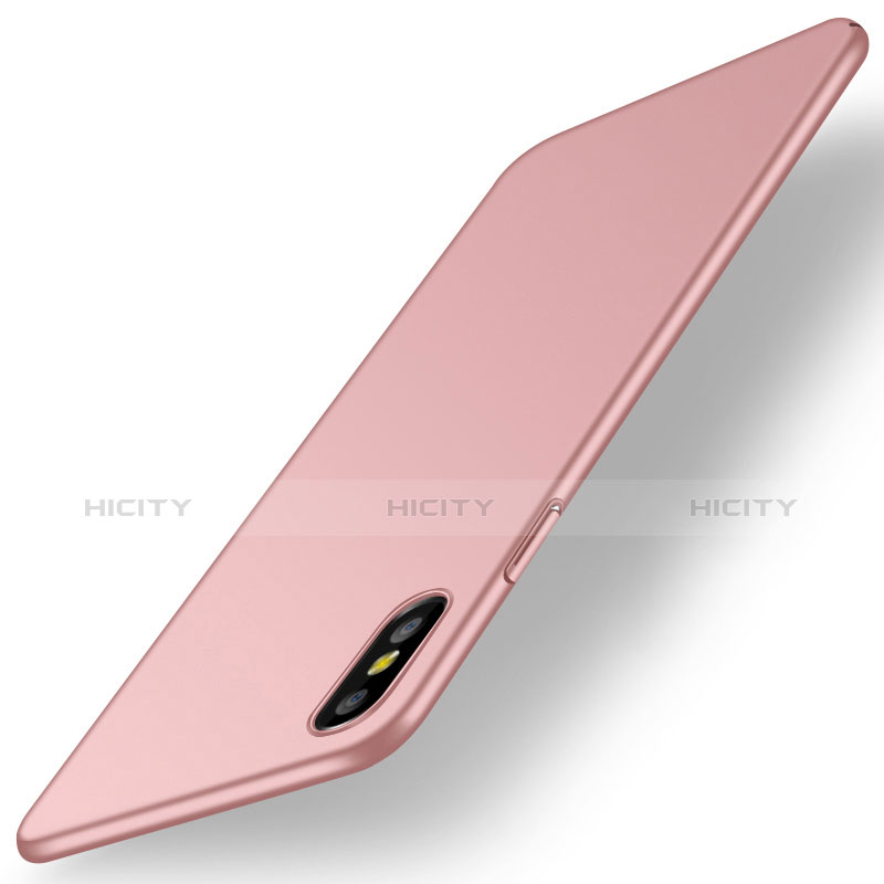 Handyhülle Hülle Kunststoff Schutzhülle Tasche Matt M15 für Apple iPhone Xs Rosegold