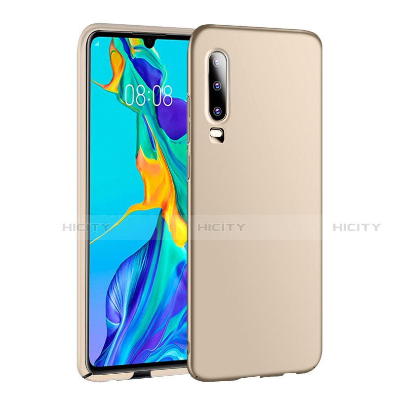 Handyhülle Hülle Kunststoff Schutzhülle Tasche Matt P01 für Huawei P30 Gold