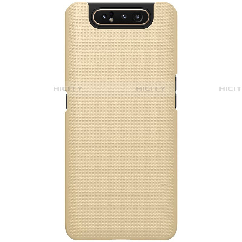 Handyhülle Hülle Kunststoff Schutzhülle Tasche Matt P01 für Samsung Galaxy A80 Gold