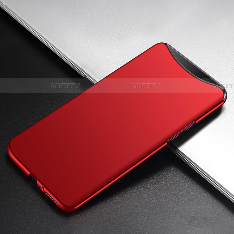 Handyhülle Hülle Kunststoff Schutzhülle Tasche Matt P02 für Oppo Find X Super Flash Edition Rot