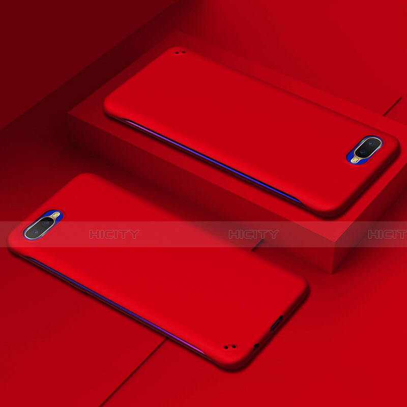 Handyhülle Hülle Kunststoff Schutzhülle Tasche Matt P02 für Oppo K1 Rot Plus