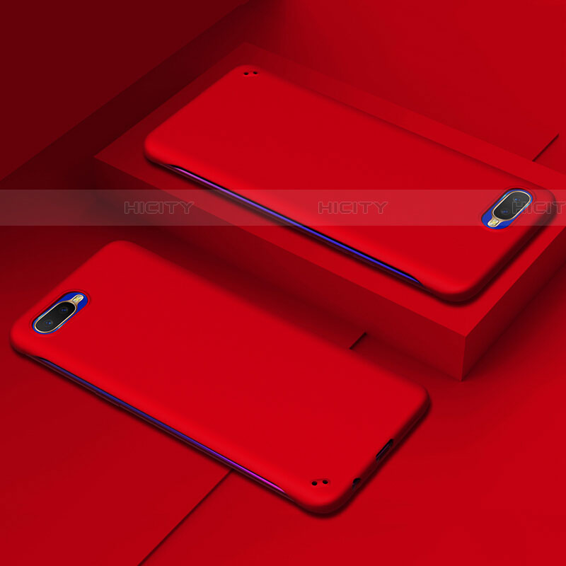 Handyhülle Hülle Kunststoff Schutzhülle Tasche Matt P02 für Oppo RX17 Neo Rot Plus