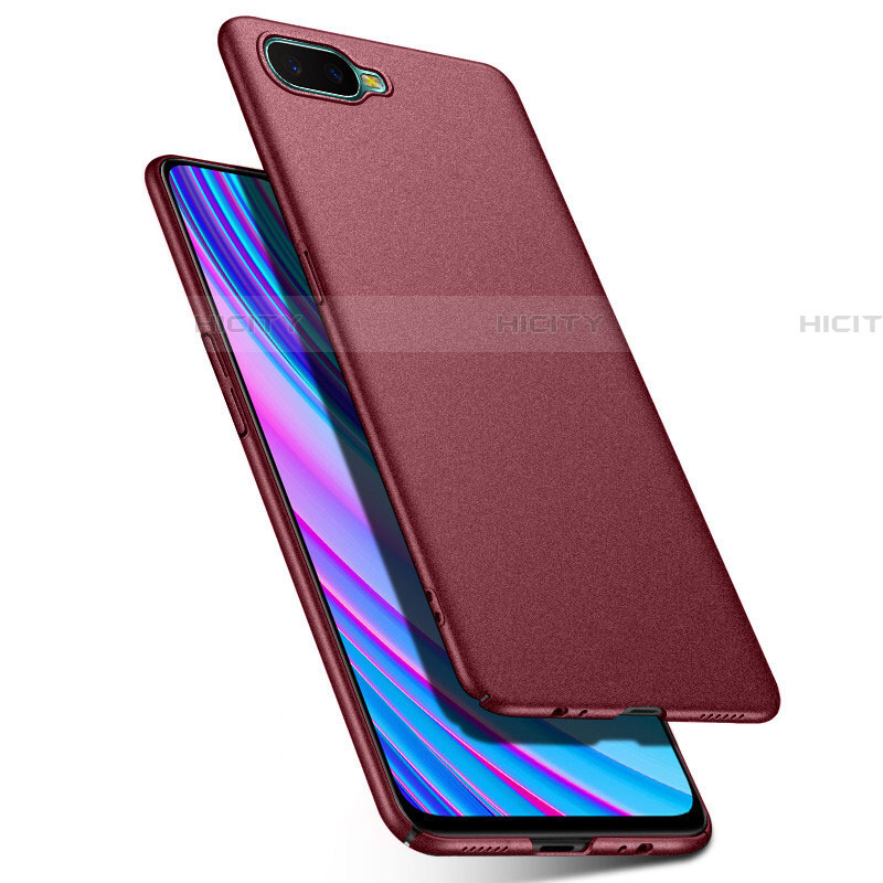 Handyhülle Hülle Kunststoff Schutzhülle Tasche Matt P03 für Oppo RX17 Neo Rot