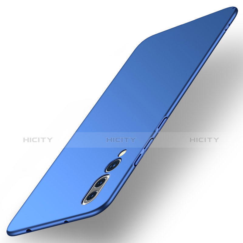 Handyhülle Hülle Kunststoff Schutzhülle Tasche Matt R01 für Huawei P20 Pro Blau