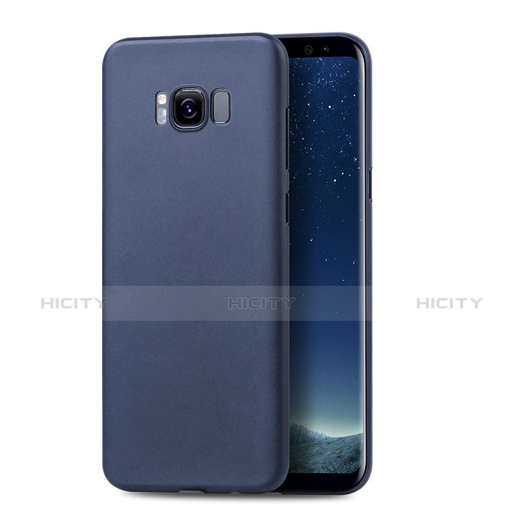 Handyhülle Hülle Kunststoff Schutzhülle Tasche Matt S01 für Samsung Galaxy S8 Blau