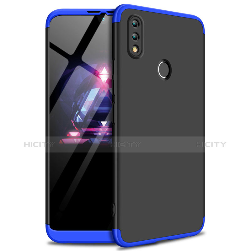 Handyhülle Hülle Kunststoff Schutzhülle Tasche Matt Vorder und Rückseite 360 Grad für Huawei Honor 8X Max Blau und Schwarz Plus