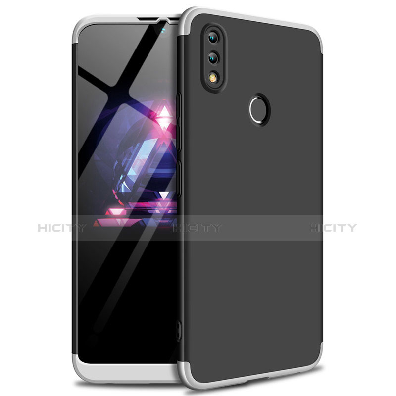 Handyhülle Hülle Kunststoff Schutzhülle Tasche Matt Vorder und Rückseite 360 Grad für Huawei Honor 8X Max Silber