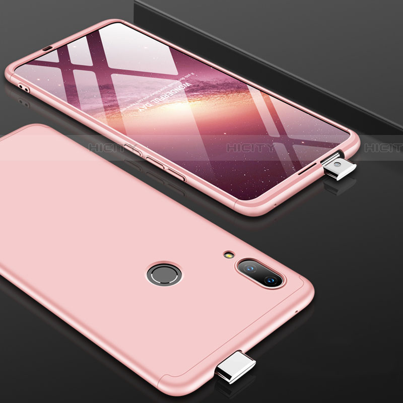 Handyhülle Hülle Kunststoff Schutzhülle Tasche Matt Vorder und Rückseite 360 Grad für Huawei P Smart Z Rosegold