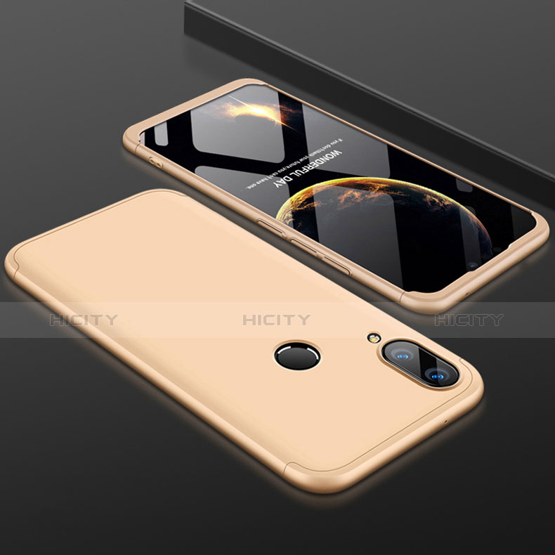 Handyhülle Hülle Kunststoff Schutzhülle Tasche Matt Vorder und Rückseite 360 Grad für Huawei Y9 (2019) Gold Plus