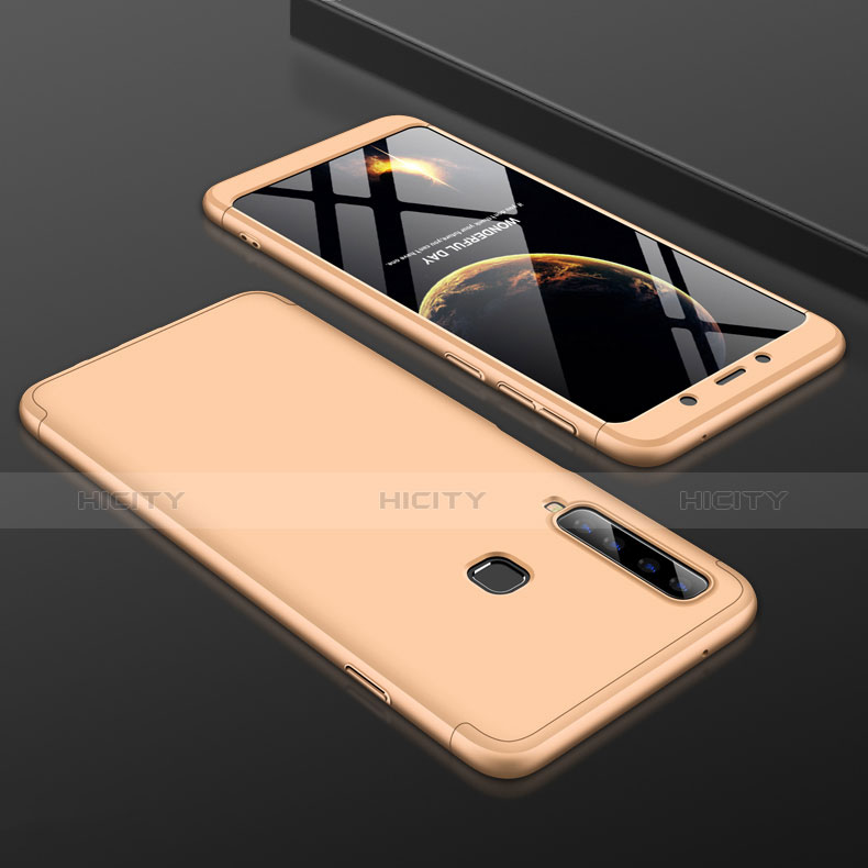 Handyhülle Hülle Kunststoff Schutzhülle Tasche Matt Vorder und Rückseite 360 Grad für Samsung Galaxy A9s Gold Plus