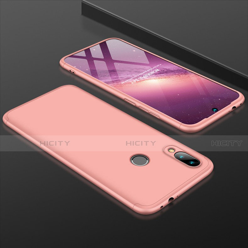 Handyhülle Hülle Kunststoff Schutzhülle Tasche Matt Vorder und Rückseite 360 Grad für Xiaomi Redmi Note 7 Pro Rosegold