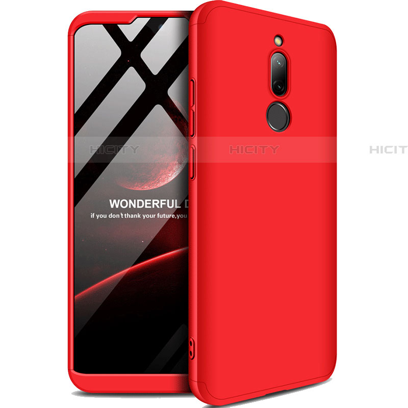 Handyhülle Hülle Kunststoff Schutzhülle Tasche Matt Vorder und Rückseite 360 Grad M01 für Xiaomi Redmi 8 Rot