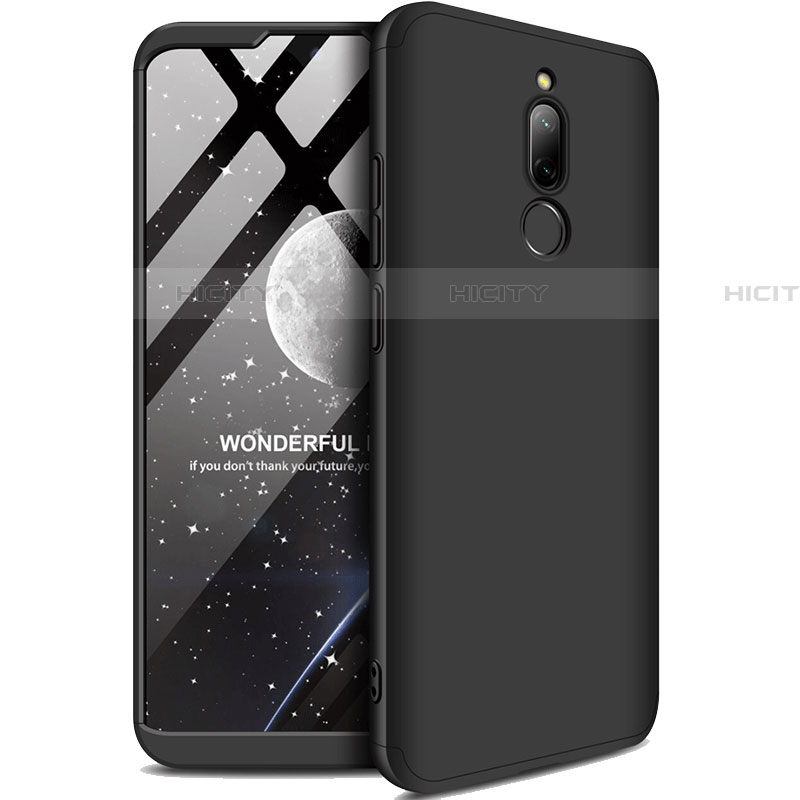 Handyhülle Hülle Kunststoff Schutzhülle Tasche Matt Vorder und Rückseite 360 Grad M01 für Xiaomi Redmi 8 Schwarz