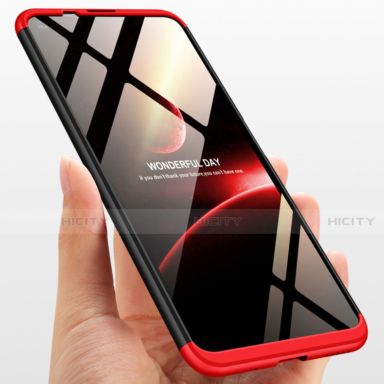 Handyhülle Hülle Kunststoff Schutzhülle Tasche Matt Vorder und Rückseite 360 Grad mit Fingerring Ständer für Huawei Honor 20S groß