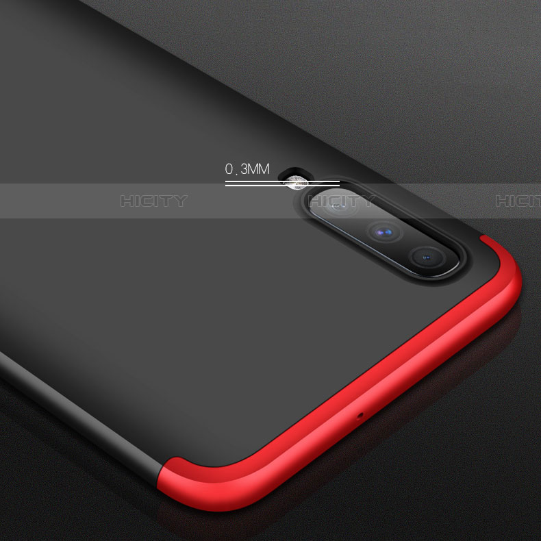 Handyhülle Hülle Kunststoff Schutzhülle Tasche Matt Vorder und Rückseite 360 Grad mit Fingerring Ständer für Samsung Galaxy A70S groß