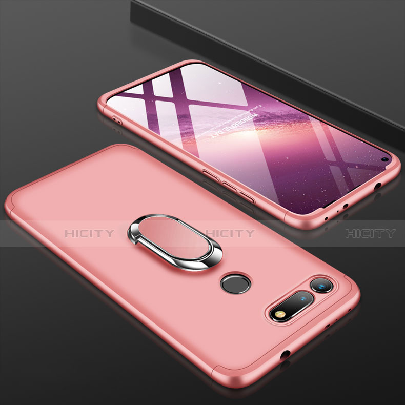 Handyhülle Hülle Kunststoff Schutzhülle Tasche Matt Vorder und Rückseite 360 Grad P01 für Huawei Honor V20 Rosegold