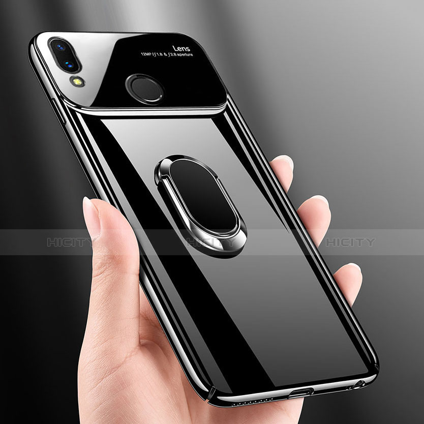 Handyhülle Hülle Kunststoff Schutzhülle Tasche Spiegel 360 Grad mit Magnetisch Fingerring Ständer für Huawei Nova 3i