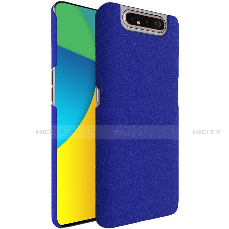 Handyhülle Hülle Kunststoff Schutzhülle Tasche Treibsand für Samsung Galaxy A80 Blau