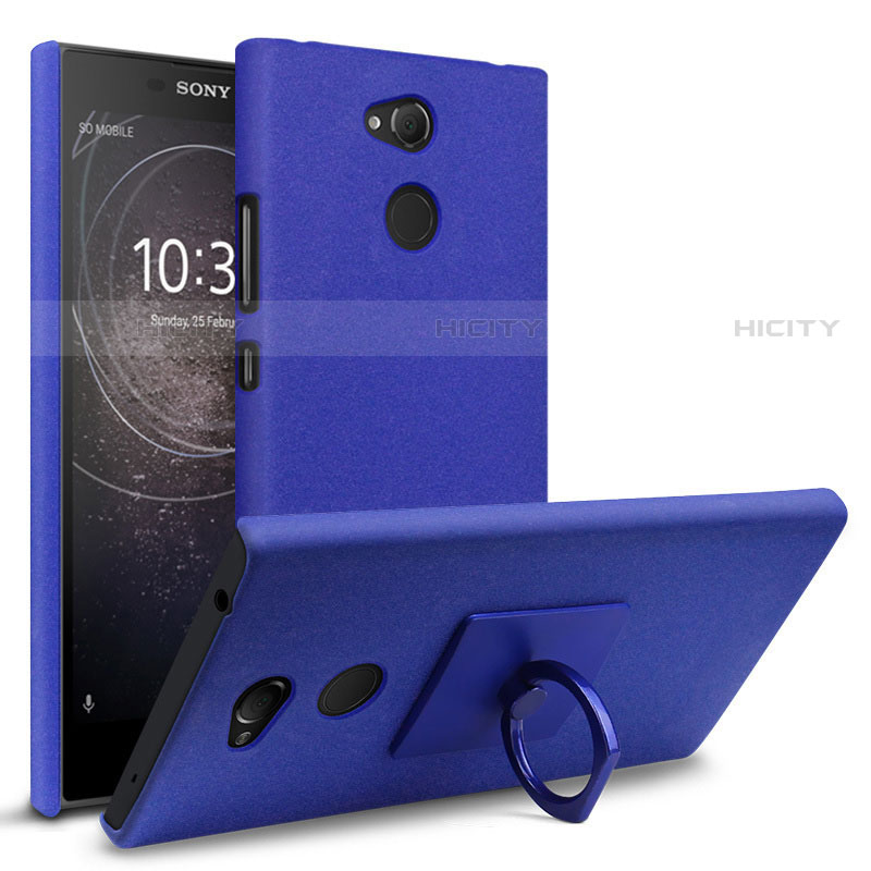 Handyhülle Hülle Kunststoff Schutzhülle Tasche Treibsand für Sony Xperia L2 Blau Plus