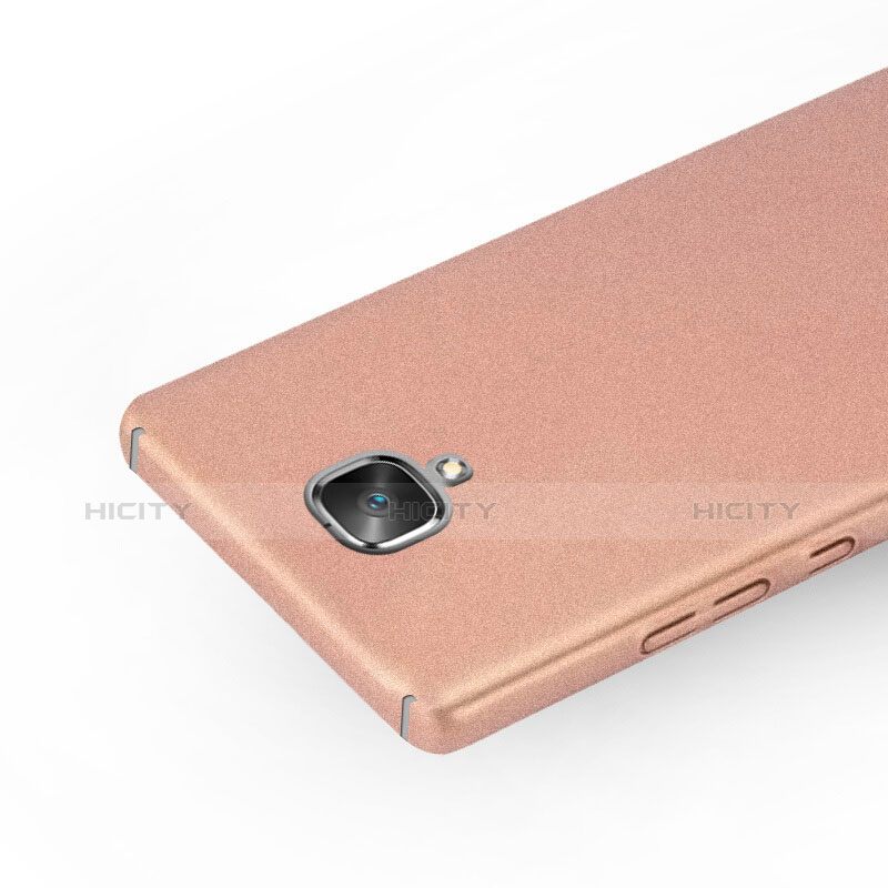 Handyhülle Hülle Kunststoff Schutzhülle Treibsand für OnePlus 3 Rosegold