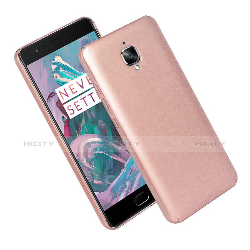 Handyhülle Hülle Kunststoff Schutzhülle Treibsand für OnePlus 3 Rosegold