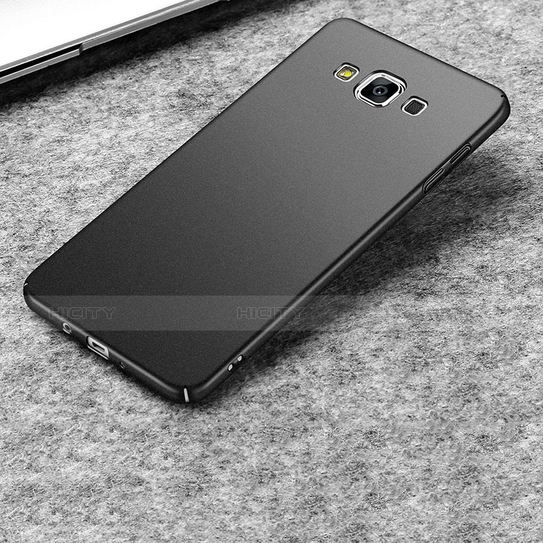 Handyhülle Hülle Kunststoff Schutzhülle Treibsand für Samsung Galaxy A5 Duos SM-500F Schwarz