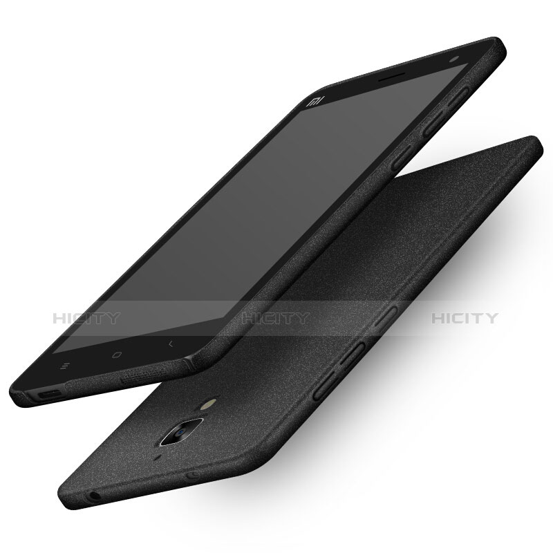 Handyhülle Hülle Kunststoff Schutzhülle Treibsand Q01 für Xiaomi Mi 4 Schwarz