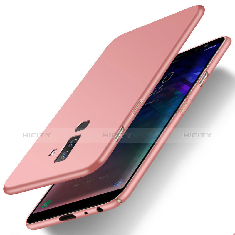 Handyhülle Hülle Kunststoff Tasche Matt M04 für Samsung Galaxy A6 Plus (2018) Rosegold