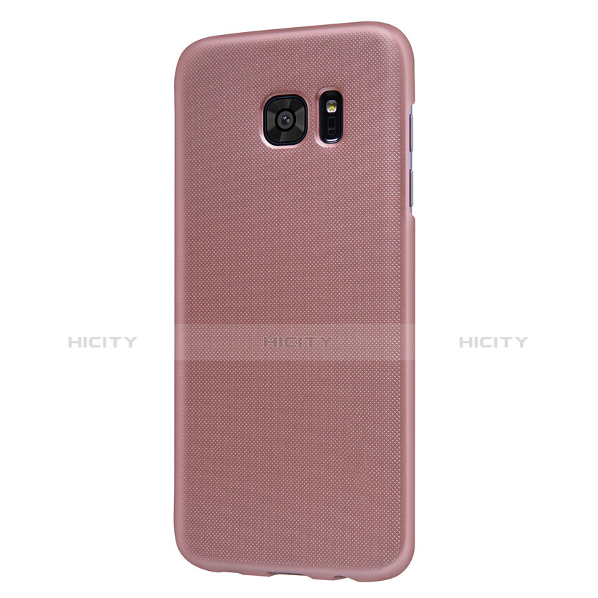 Handyhülle Hülle Kunststoff Tasche Matt M10 für Samsung Galaxy S7 Edge G935F Rosegold groß