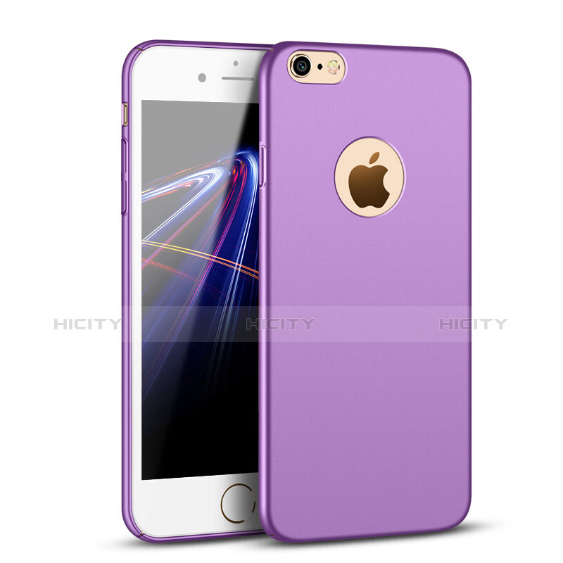 Handyhülle Hülle Kunststoff Tasche Matt P01 für Apple iPhone 6 Violett