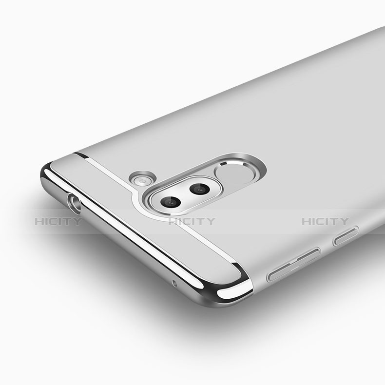 Handyhülle Hülle Luxus Aluminium Metall für Huawei Honor 6X Pro Silber