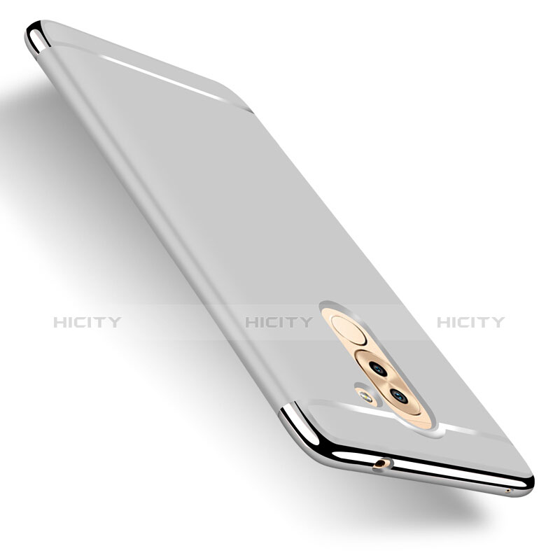 Handyhülle Hülle Luxus Aluminium Metall für Huawei Honor 6X Pro Silber