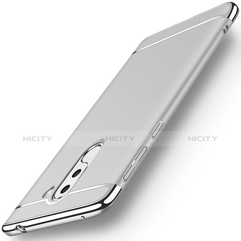 Handyhülle Hülle Luxus Aluminium Metall für Huawei Honor 6X Silber Plus