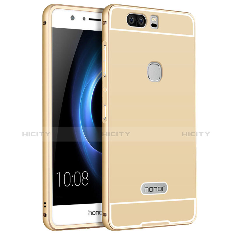 Handyhülle Hülle Luxus Aluminium Metall für Huawei Honor V8 Gold