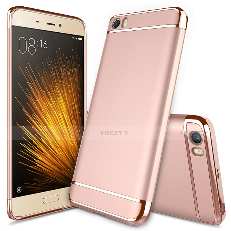 Handyhülle Hülle Luxus Aluminium Metall für Xiaomi Mi 5 Rosegold groß