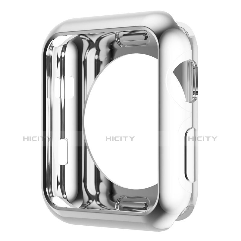 Handyhülle Hülle Luxus Aluminium Metall Rahmen A01 für Apple iWatch 2 38mm Silber