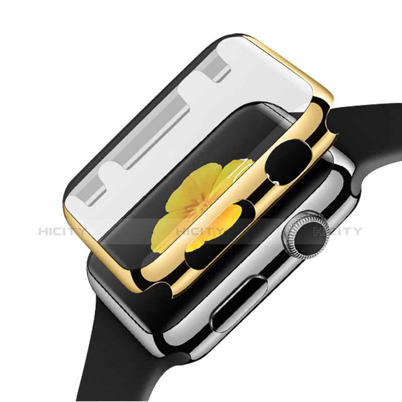 Handyhülle Hülle Luxus Aluminium Metall Rahmen C02 für Apple iWatch 3 42mm Gold