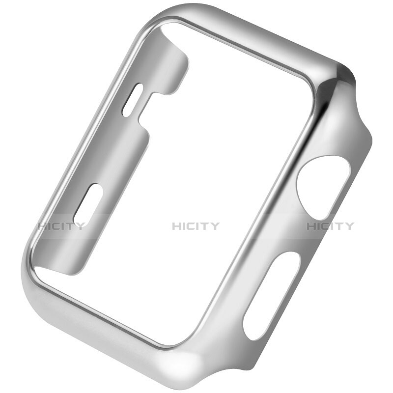 Handyhülle Hülle Luxus Aluminium Metall Rahmen C03 für Apple iWatch 2 38mm Silber