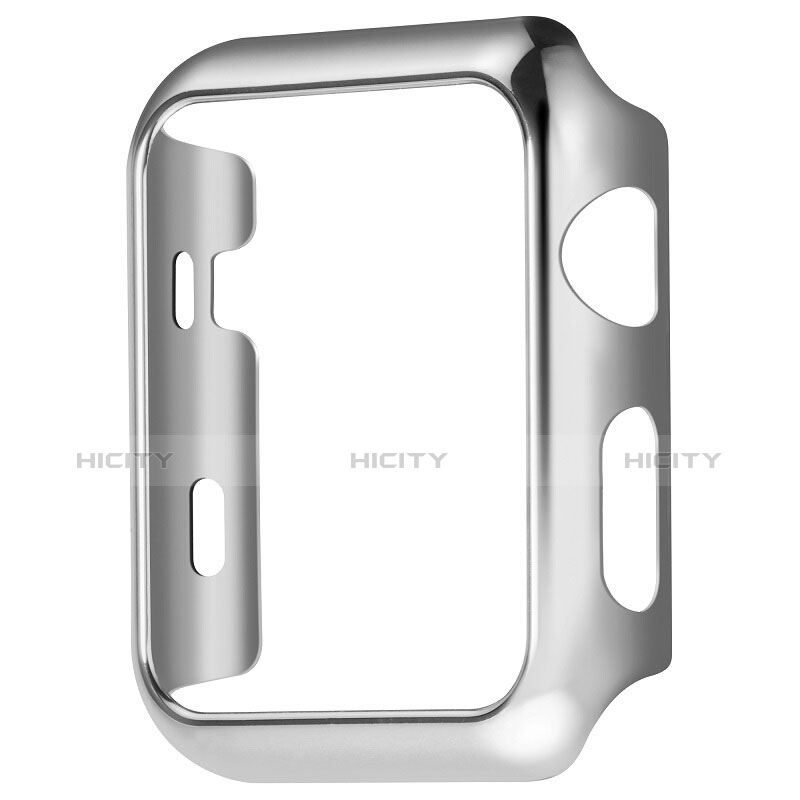 Handyhülle Hülle Luxus Aluminium Metall Rahmen C03 für Apple iWatch 2 38mm Silber