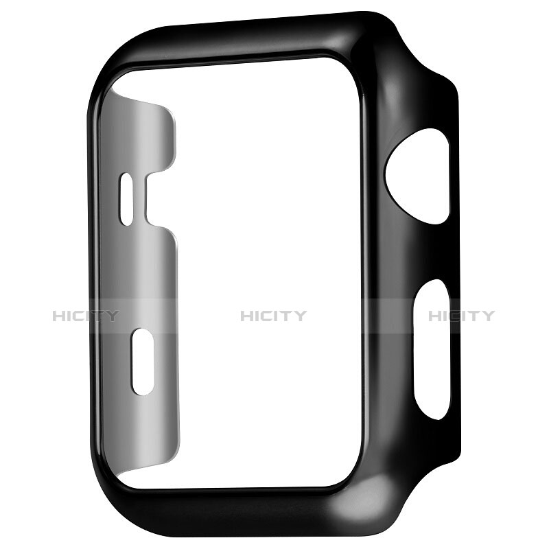 Handyhülle Hülle Luxus Aluminium Metall Rahmen C03 für Apple iWatch 2 42mm Schwarz groß