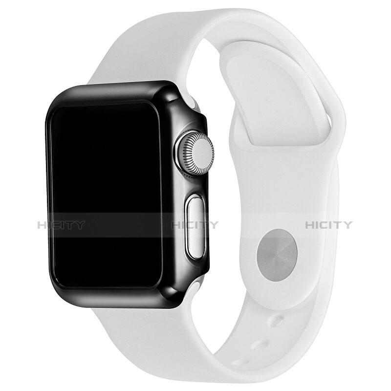 Handyhülle Hülle Luxus Aluminium Metall Rahmen C03 für Apple iWatch 2 42mm Schwarz groß