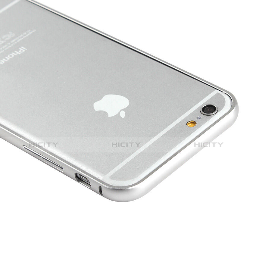 Handyhülle Hülle Luxus Aluminium Metall Rahmen für Apple iPhone 6 Plus Silber