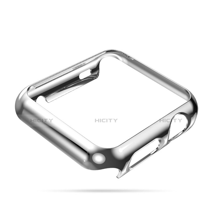 Handyhülle Hülle Luxus Aluminium Metall Rahmen für Apple iWatch 2 42mm Silber