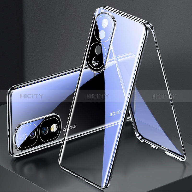 Handyhülle Hülle Luxus Aluminium Metall Rahmen Spiegel 360 Grad Ganzkörper Tasche für Huawei Honor 70 Pro 5G