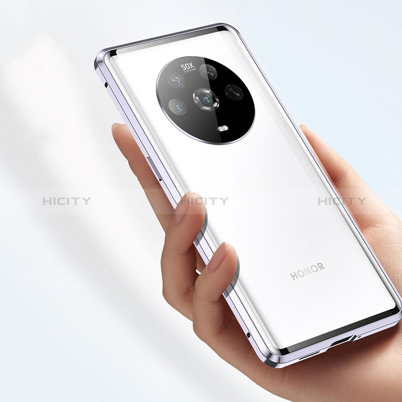 Handyhülle Hülle Luxus Aluminium Metall Rahmen Spiegel 360 Grad Ganzkörper Tasche für Huawei Honor Magic4 5G