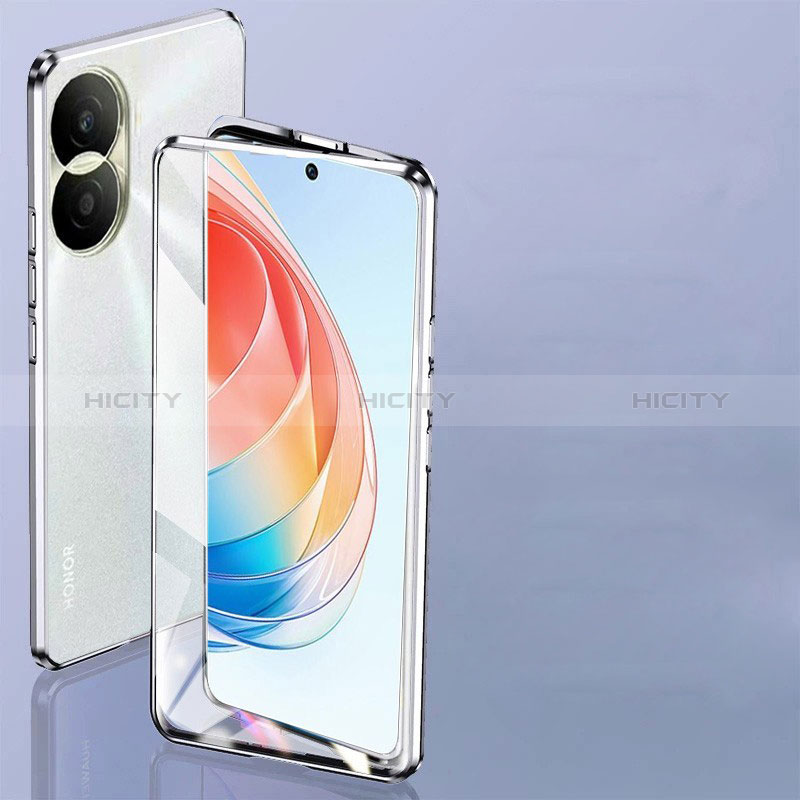 Handyhülle Hülle Luxus Aluminium Metall Rahmen Spiegel 360 Grad Ganzkörper Tasche für Huawei Honor X40i 5G