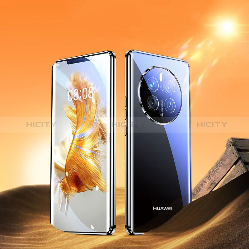 Handyhülle Hülle Luxus Aluminium Metall Rahmen Spiegel 360 Grad Ganzkörper Tasche für Huawei Mate 50 Pro