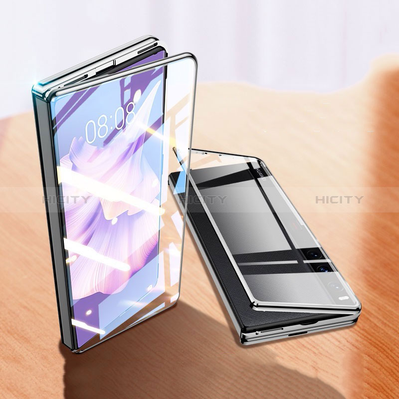 Handyhülle Hülle Luxus Aluminium Metall Rahmen Spiegel 360 Grad Ganzkörper Tasche für Huawei Mate Xs 2